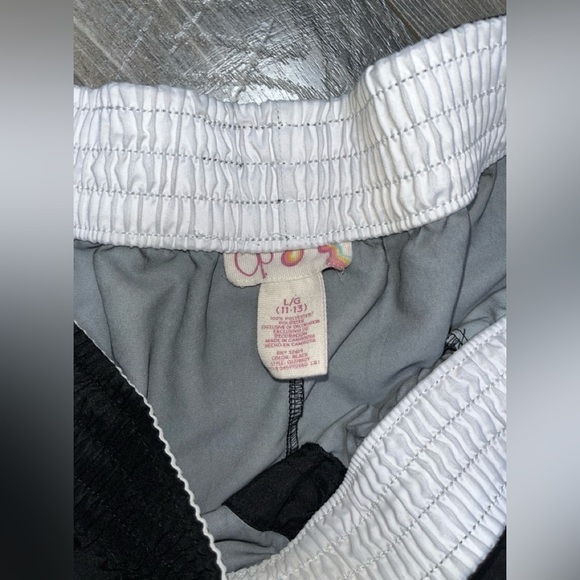 Op running athletic yoga workout exercise black with white piping.  Sz Lg Jr - Picture 2 of 8